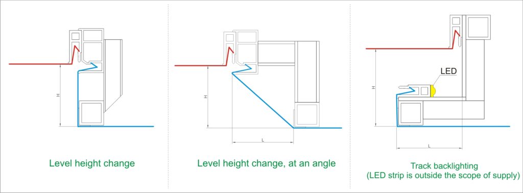 3d Aluminium Structures For Stretch Ceiling Installation