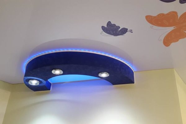 3D aluminium structures for stretch ceiling installation